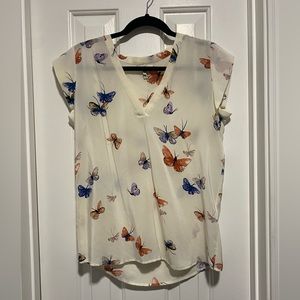 Joie XS butterfly v-neck blouse